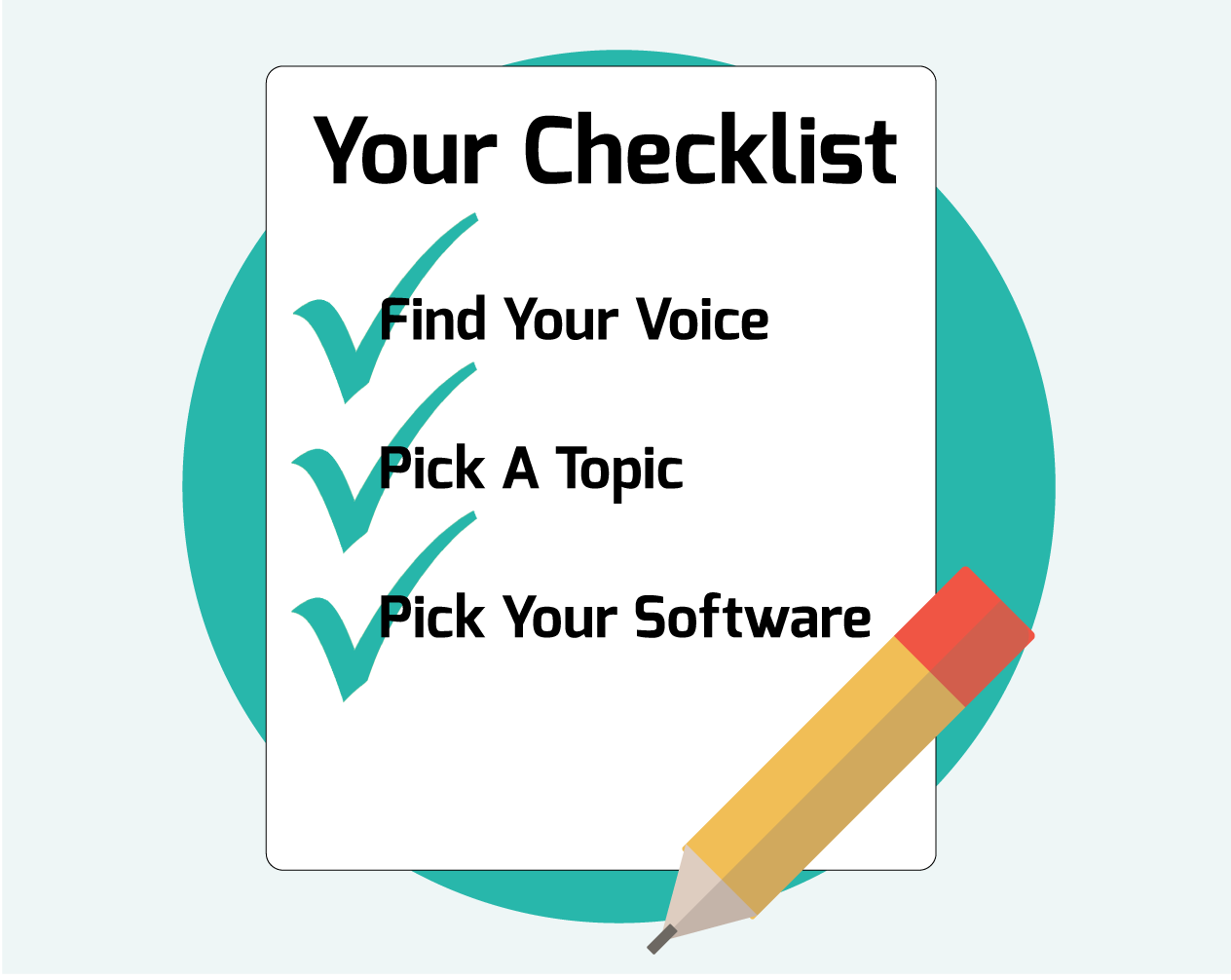 Make a checklist for your event